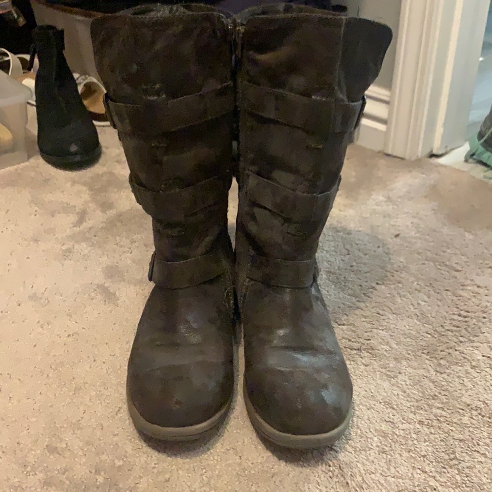 Women’s Calf Boots Dark Brown